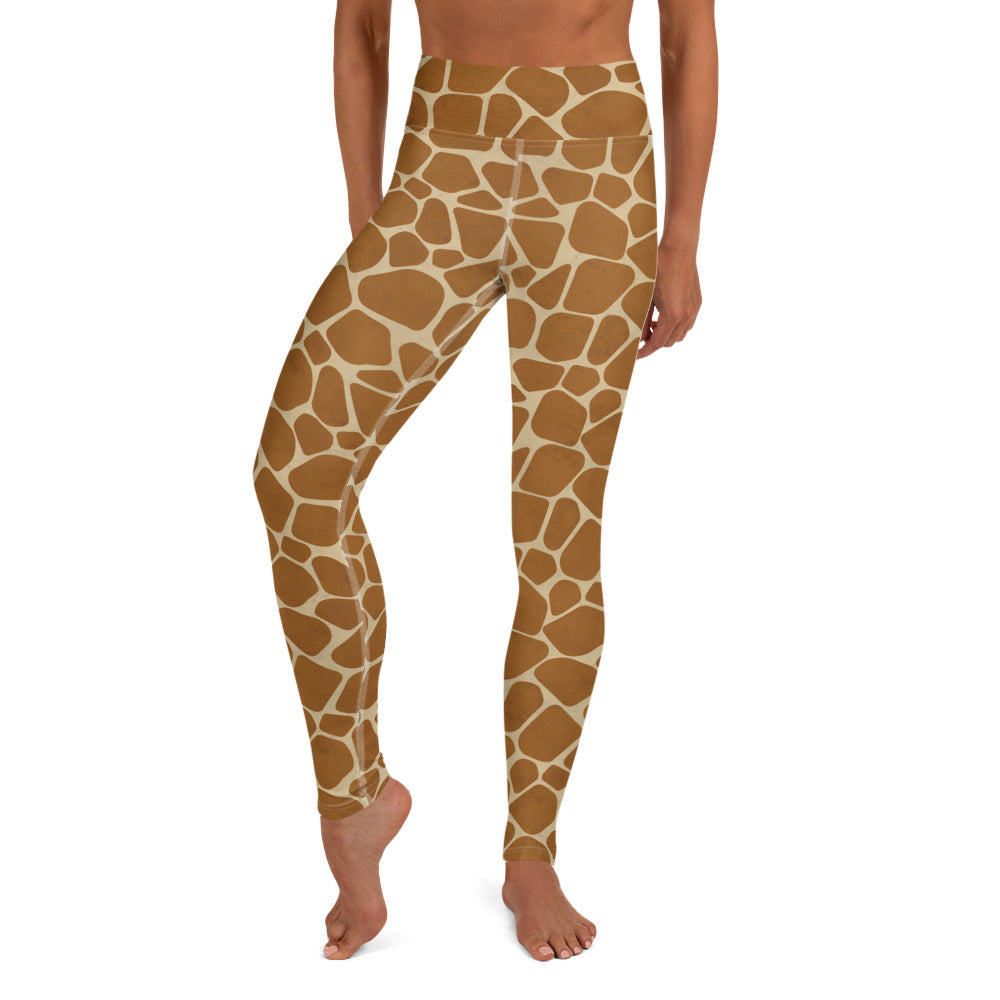 Giraffe Skin Print Yoga Leggings