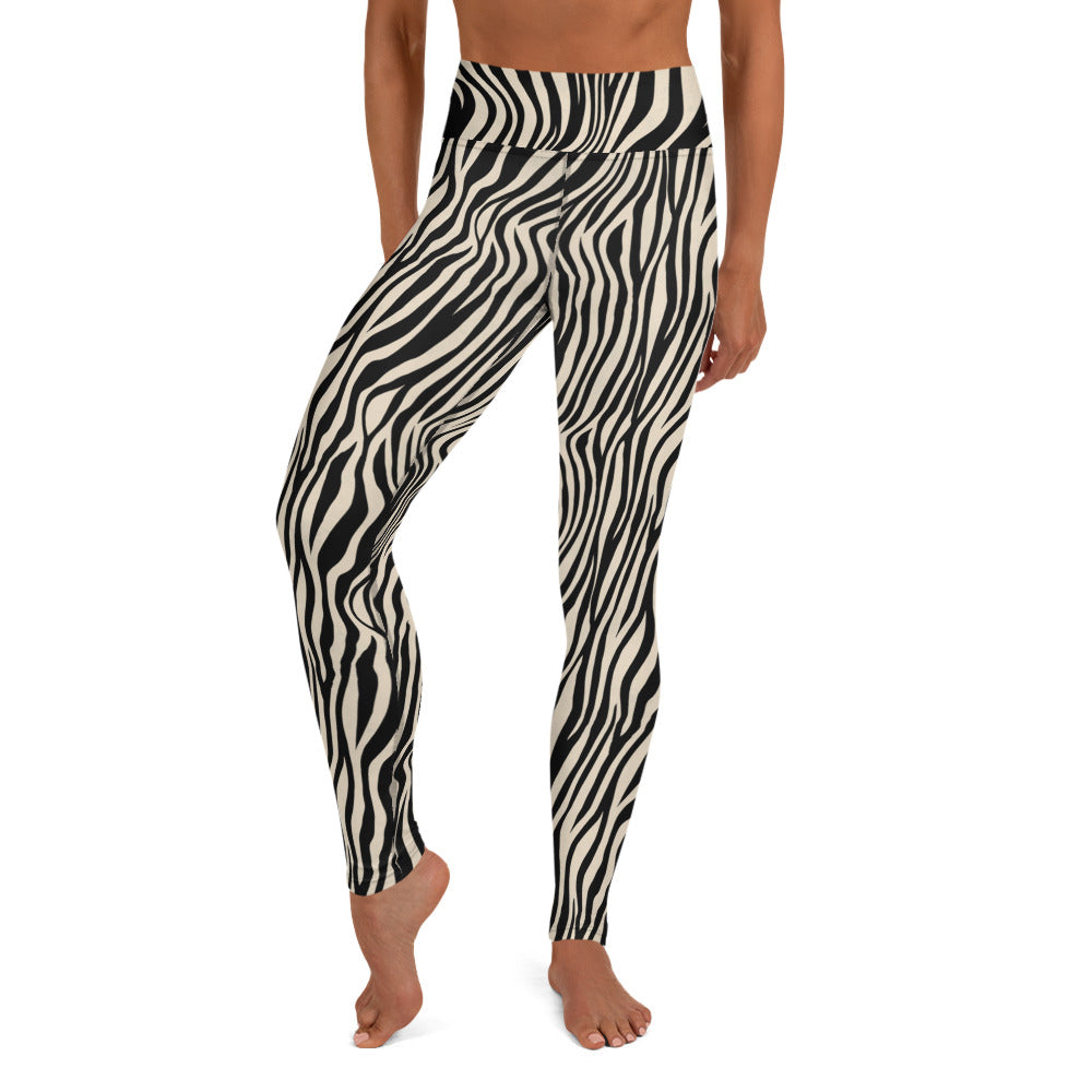 Zebra Skin Print Yoga Leggings