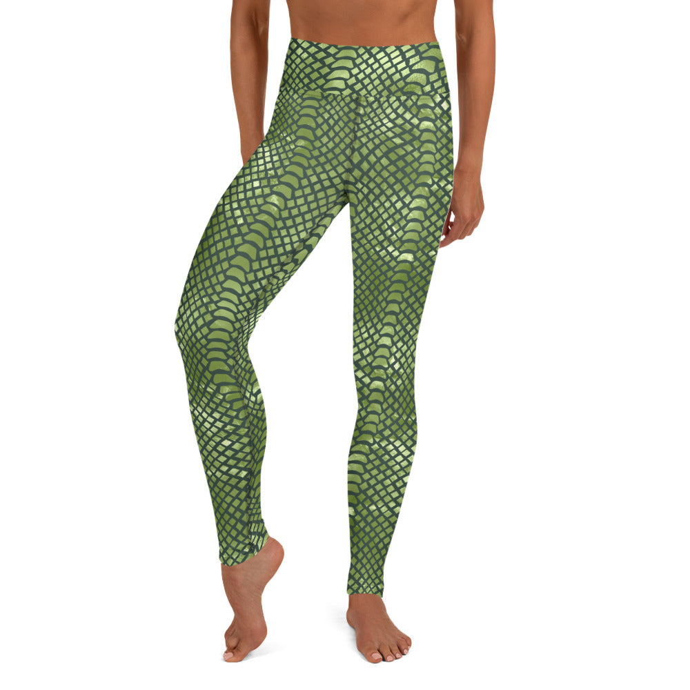 Snake Skin Print Yoga Leggings