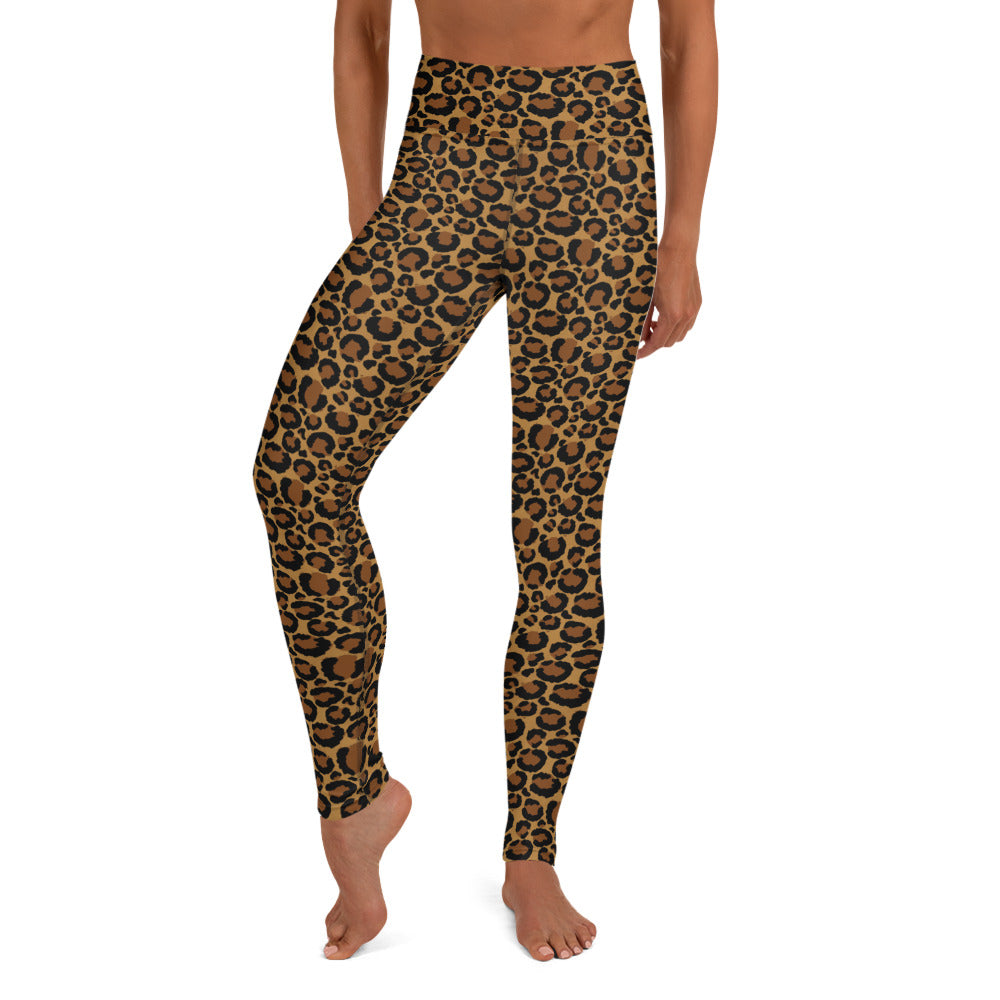 Leopard Skin Print Yoga Leggings