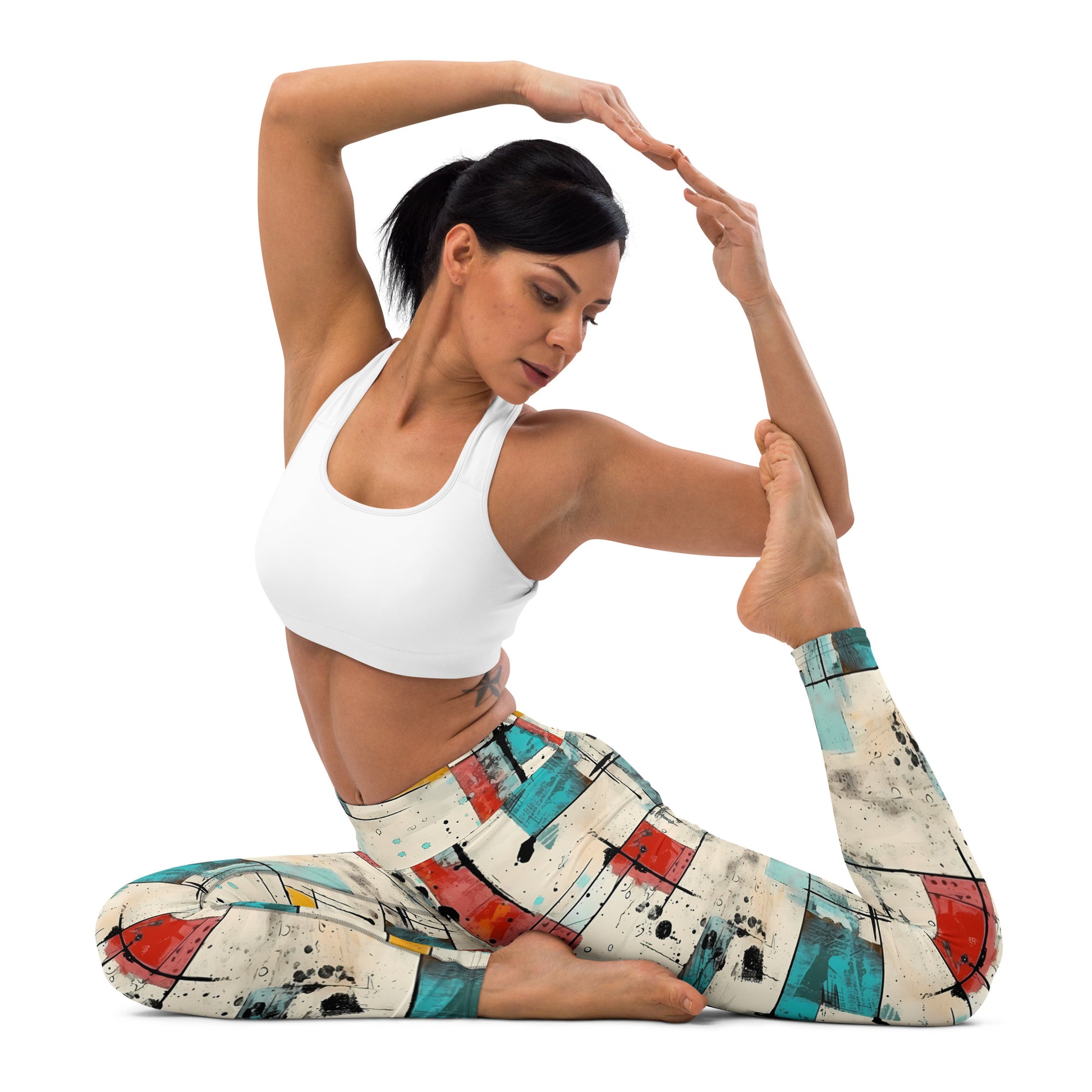 Scattered Graffiti Yoga Leggings