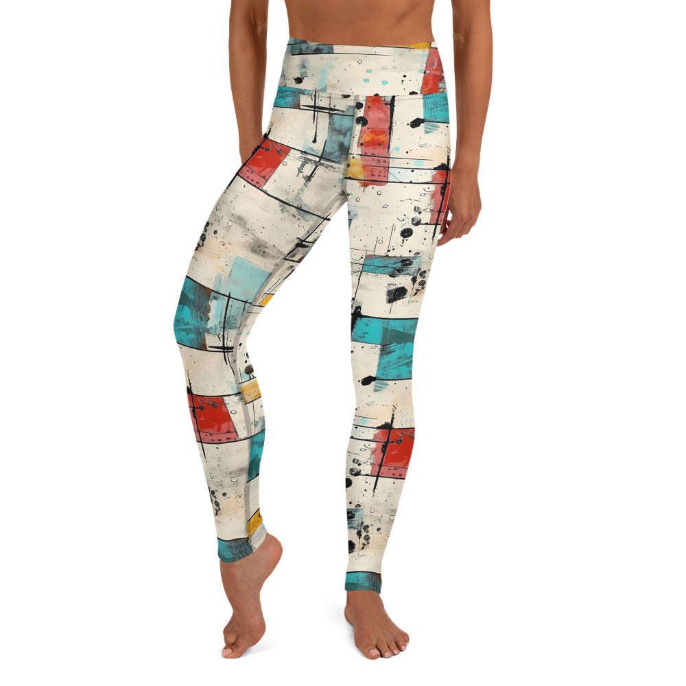 Scattered Graffiti Yoga Leggings