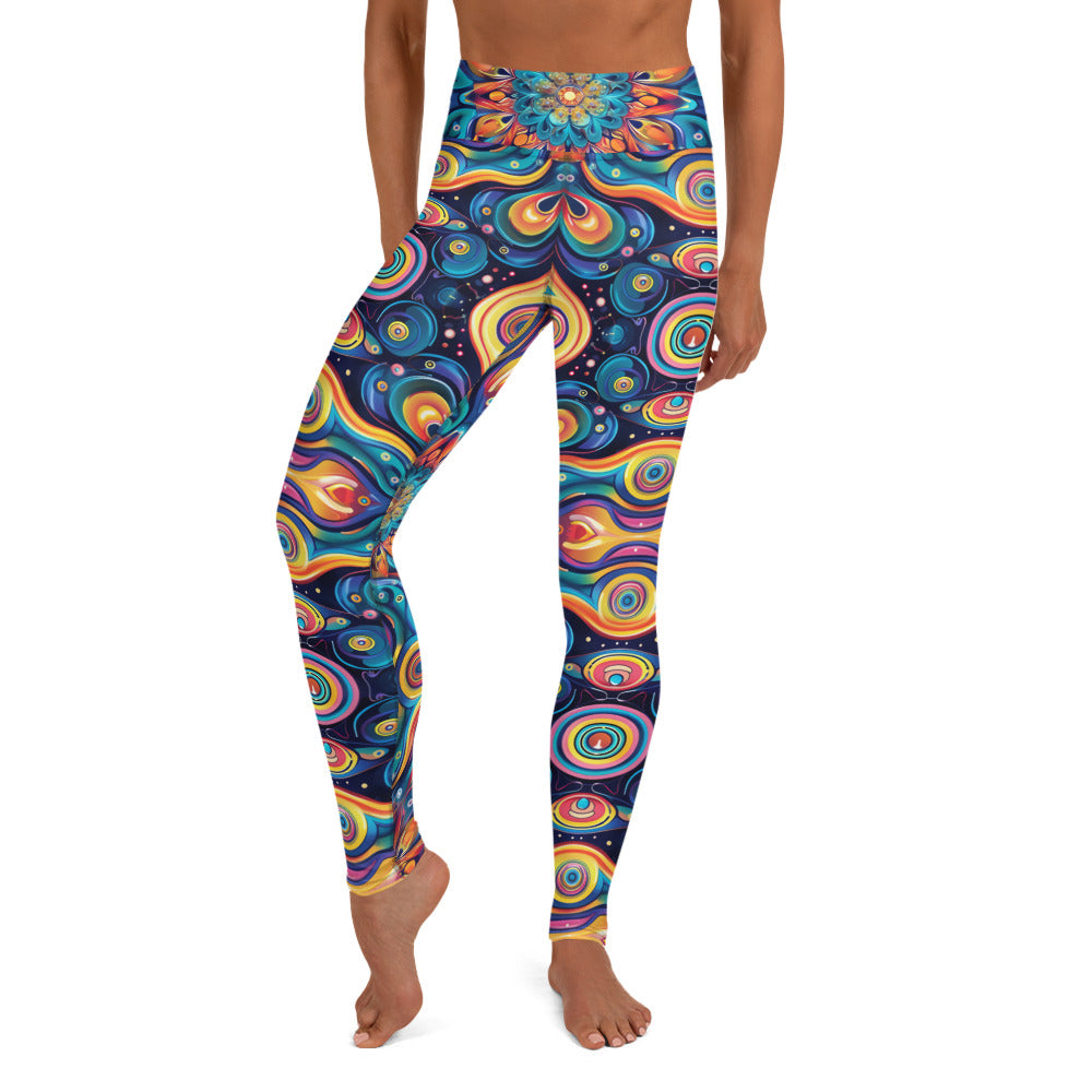 Psychedelic Illusion Pattern Yoga Leggings