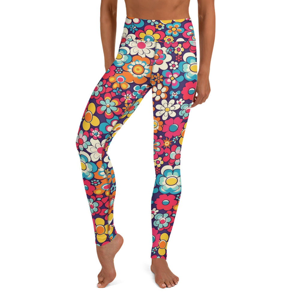 Floral Spring Vibes Yoga Leggings