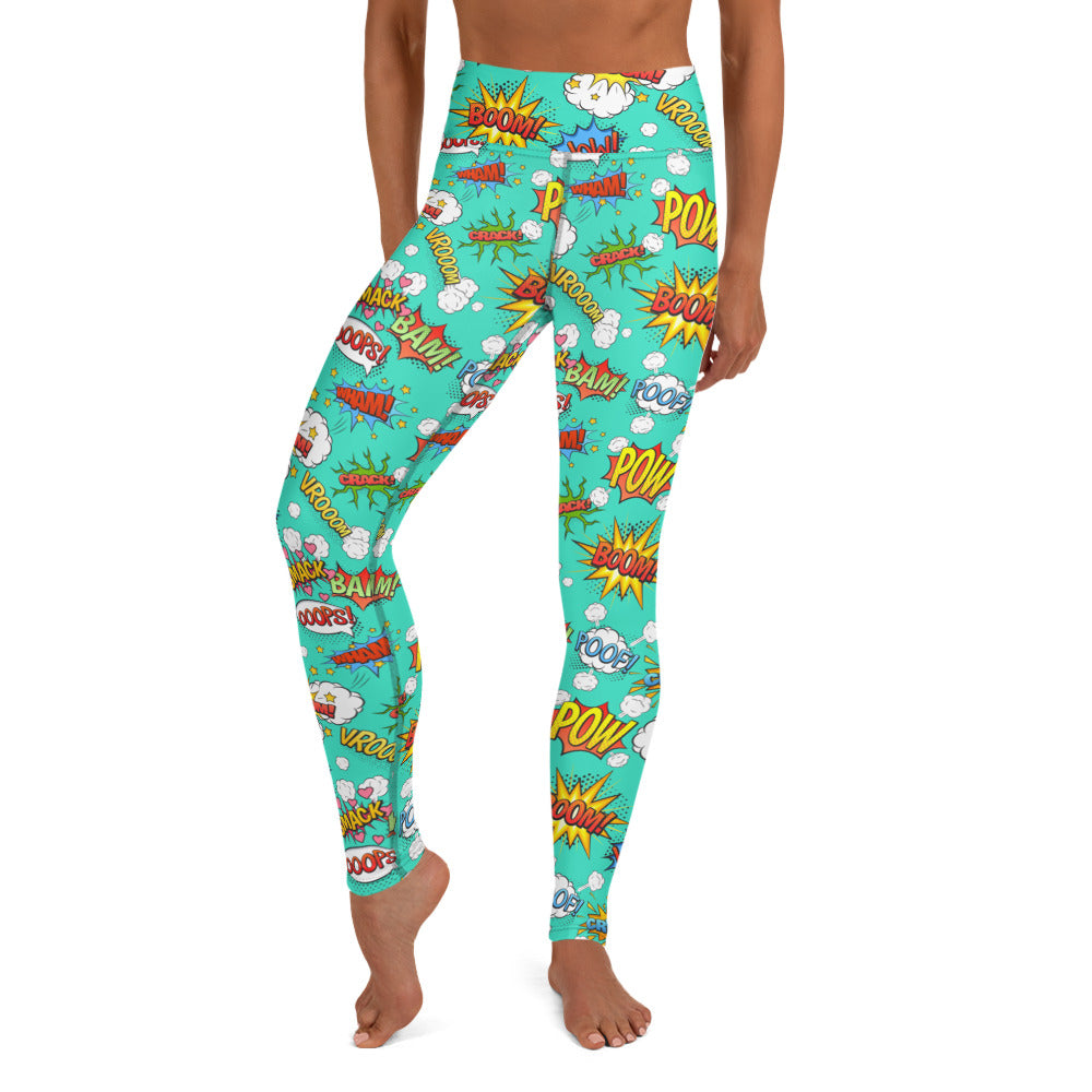 Pow Wow Comic Yoga Leggings