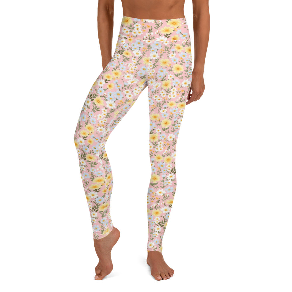 Spring Floral Bloom Printed Yoga Leggings