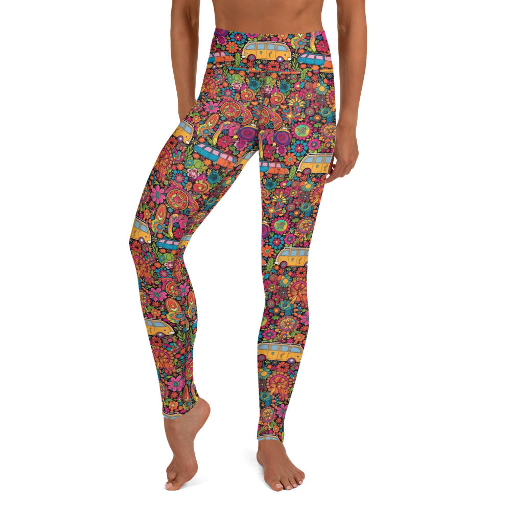 Hippie Voyage Printed Yoga Leggings