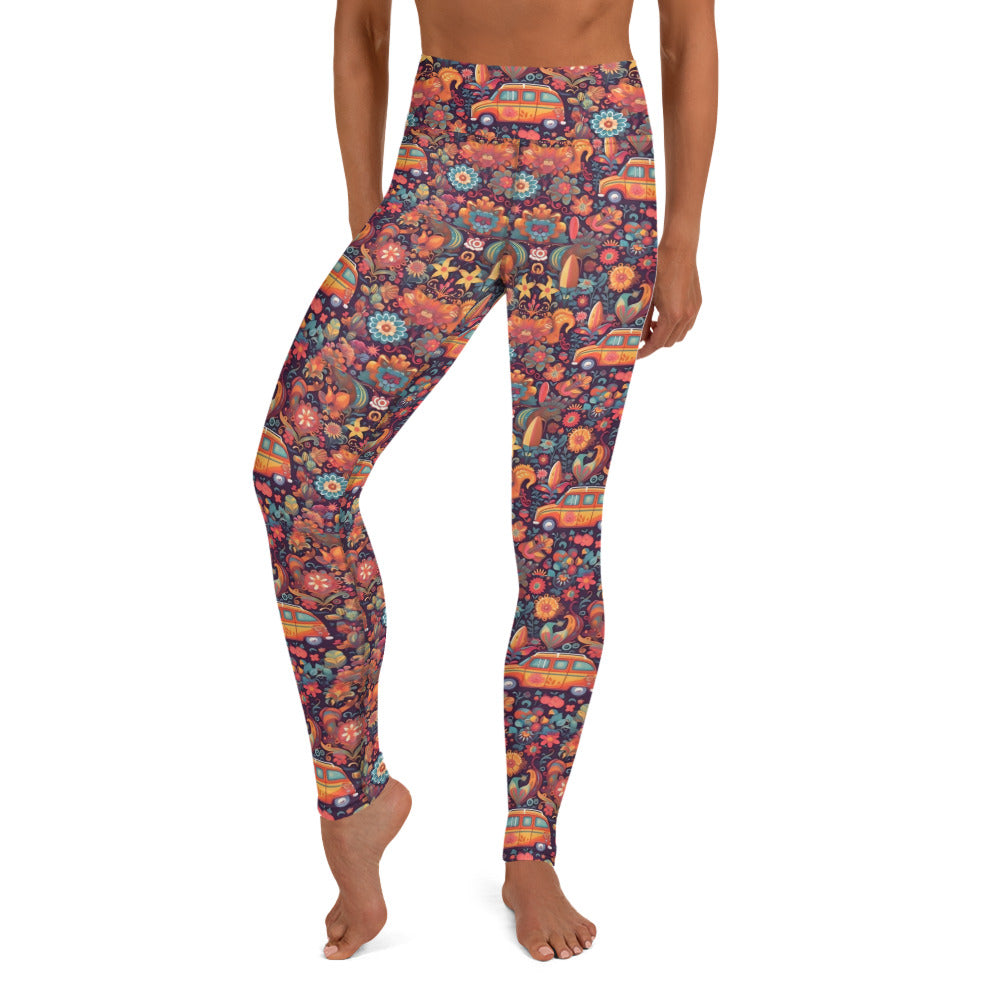 Hippie on the Go Printed Yoga Leggings