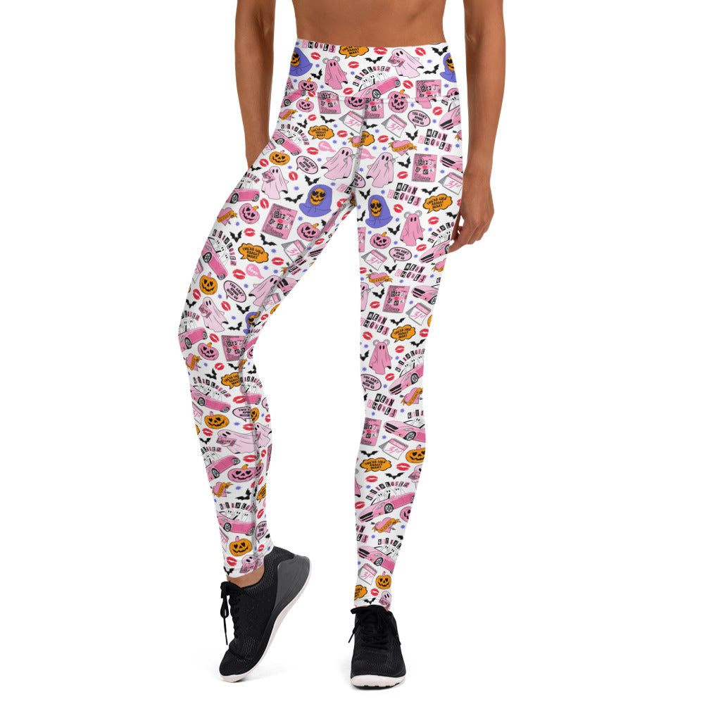 Mean Ghouls Halloween Yoga Leggings