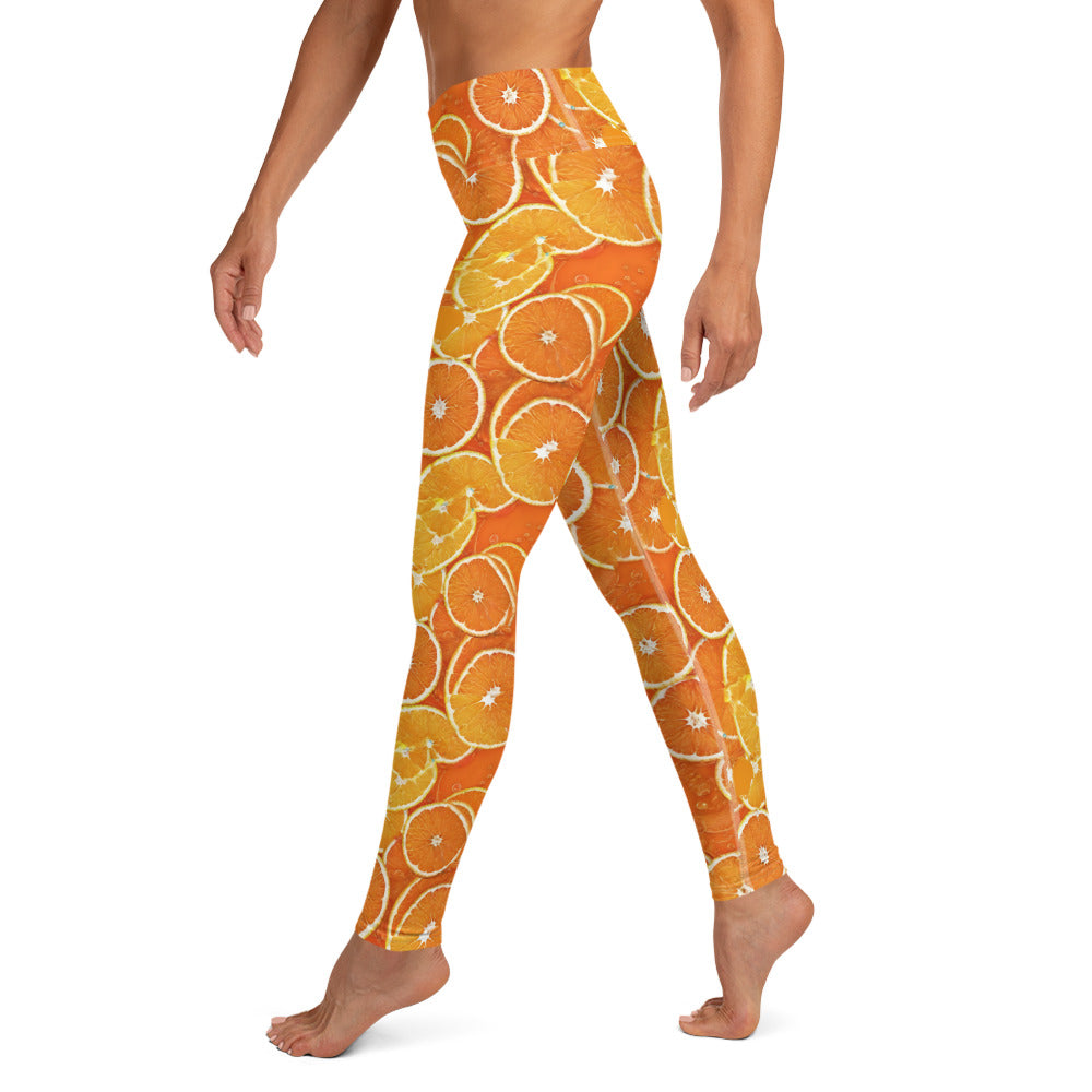 Orange Boost Yoga Leggings