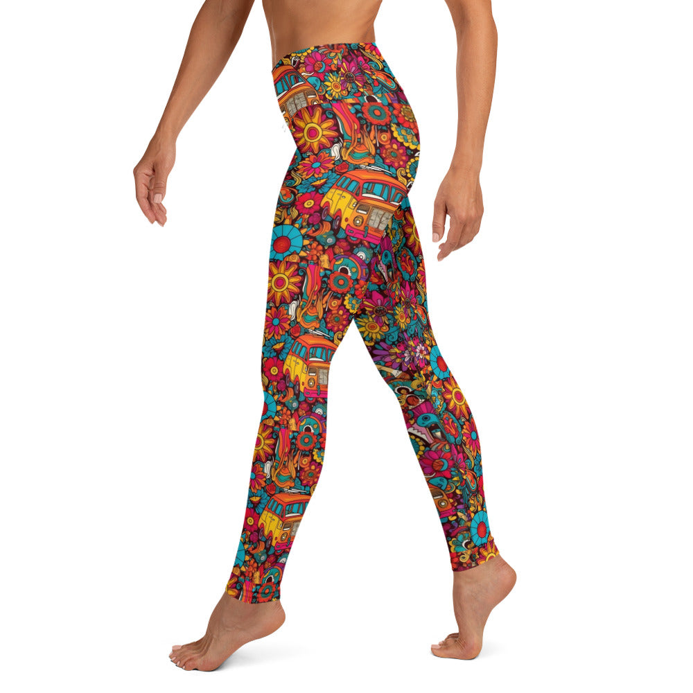 Hippie Ride Vibes Yoga Leggings