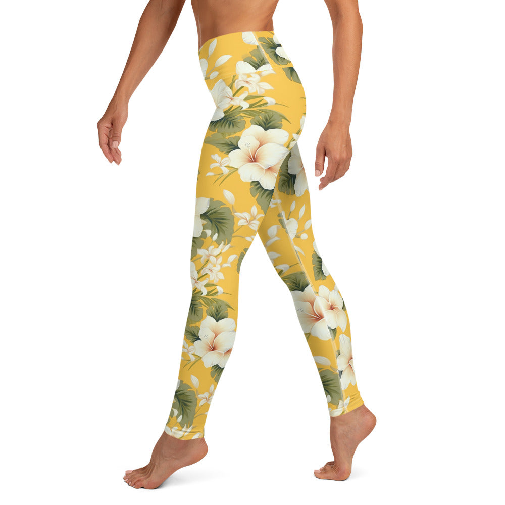 Summer Vibes Floral Yoga Leggings