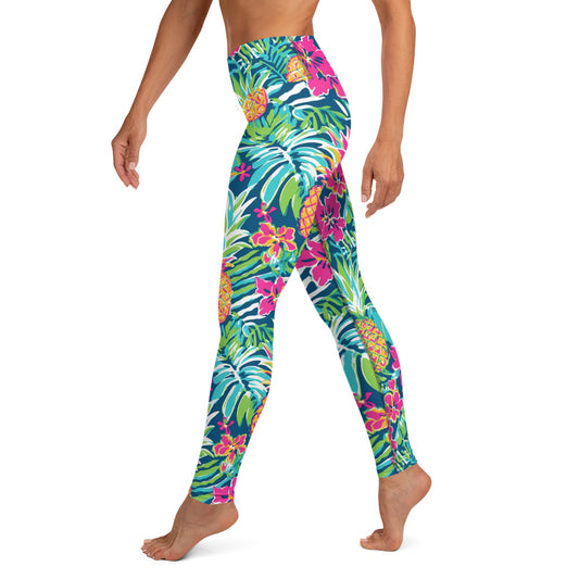 Summer Tropicana Yoga Leggings