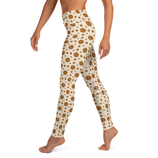 Modern Dots Print Yoga Leggings