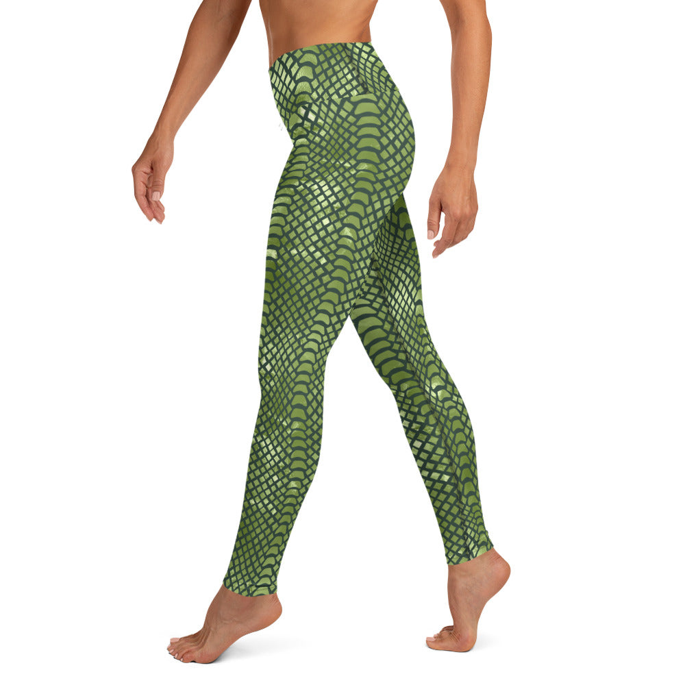 Snake Skin Print Yoga Leggings