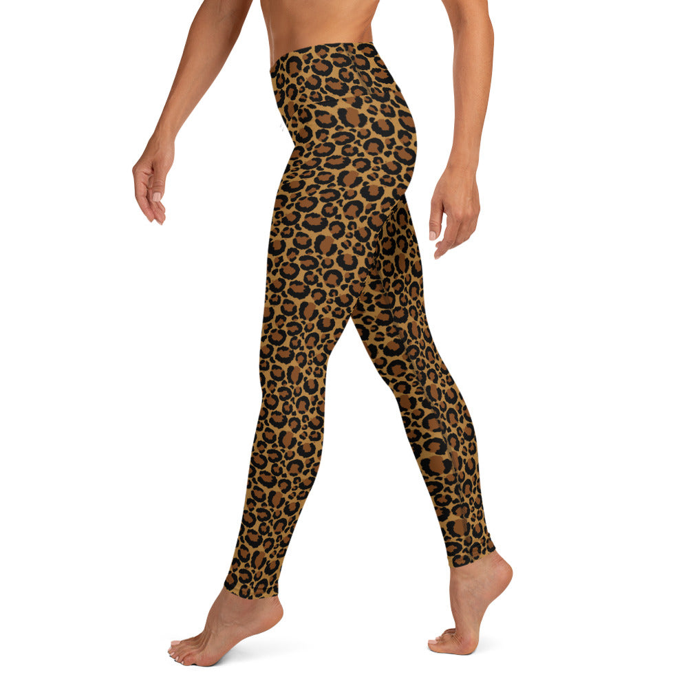 Leopard Skin Print Yoga Leggings