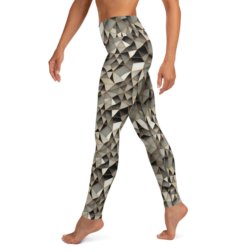 Polygon Geometric Pattern Yoga Leggings