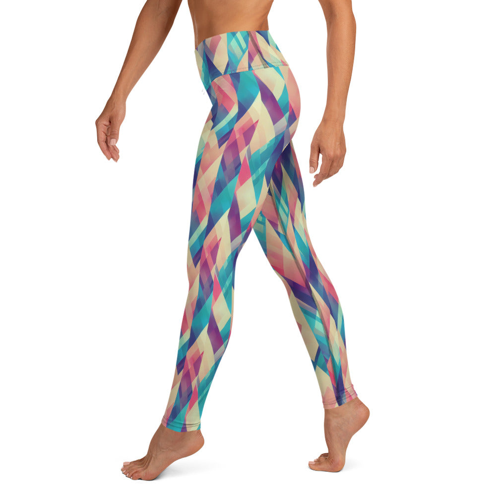 Colorful Geometric Pattern Yoga Leggings