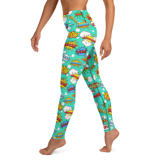 Pow Wow Comic Yoga Leggings