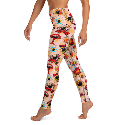 Boom Boom Comic Book Yoga Leggings