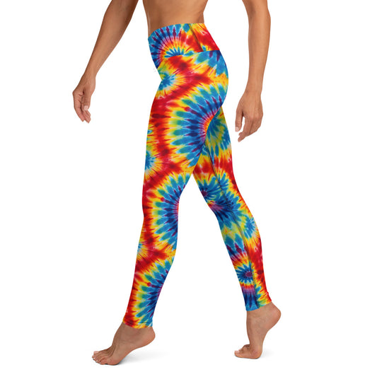 Vibrant Tie Dye Yoga Leggings