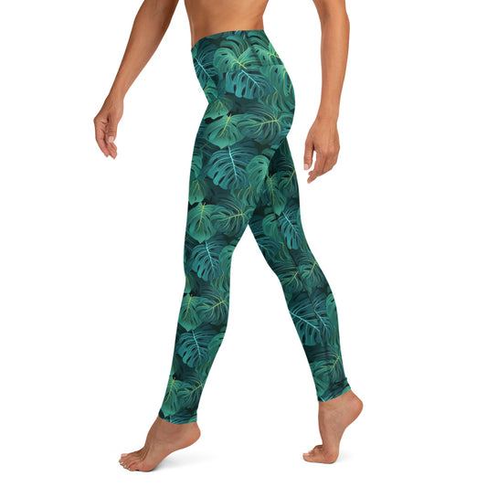 Tropical Foliage Yoga Leggings