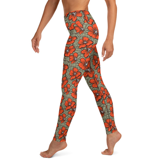 Tropical Bloom Yoga Leggings