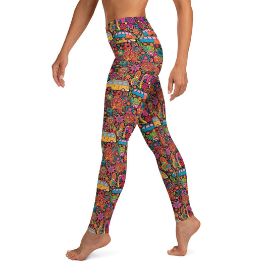 Hippie Voyage Printed Yoga Leggings