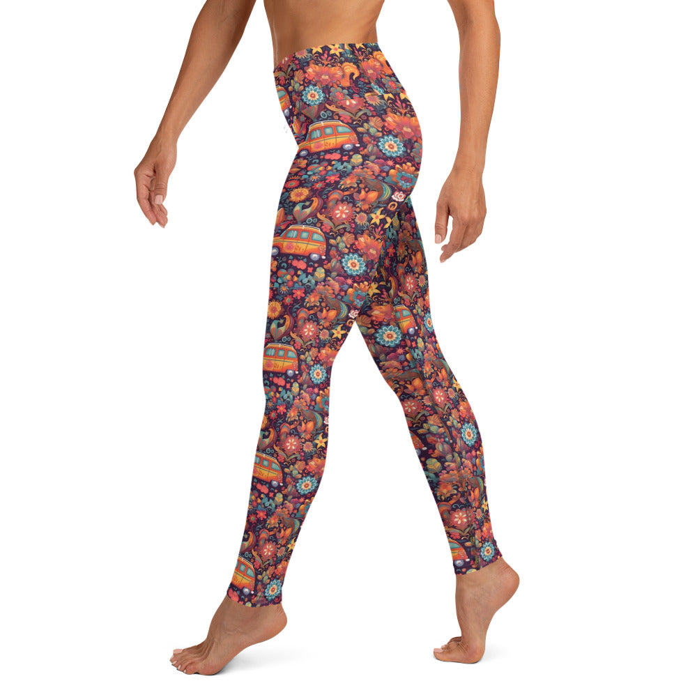 Hippie on the Go Printed Yoga Leggings