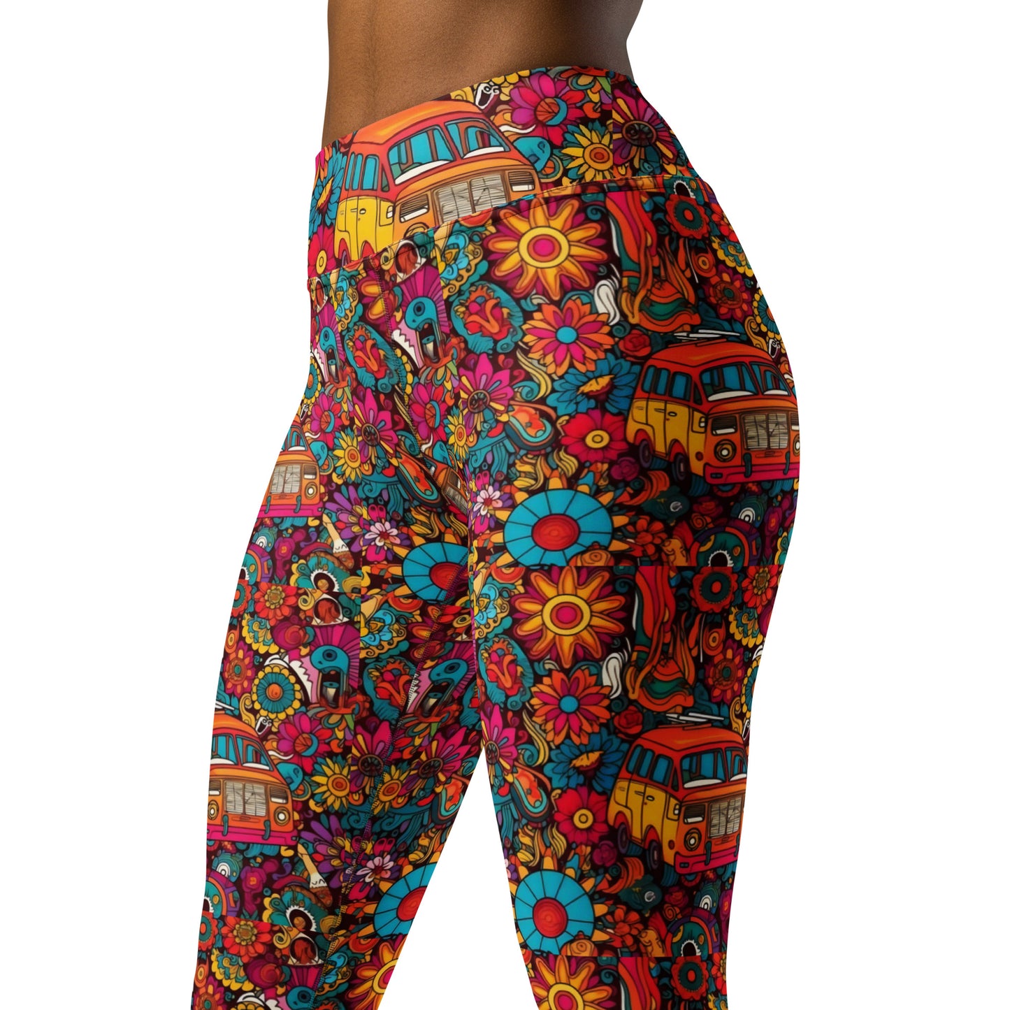 Hippie Ride Vibes Yoga Leggings