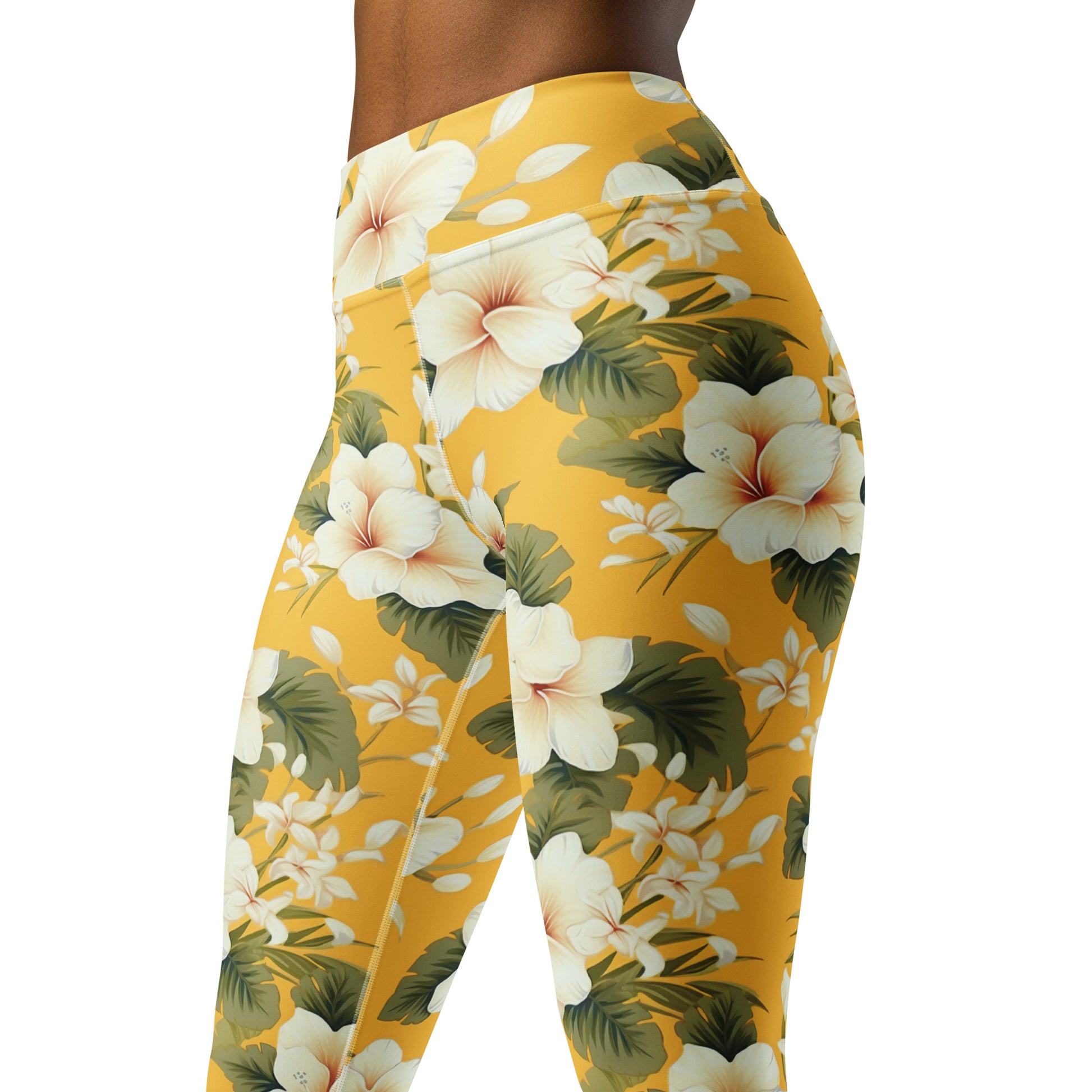 Summer Vibes Floral Yoga Leggings