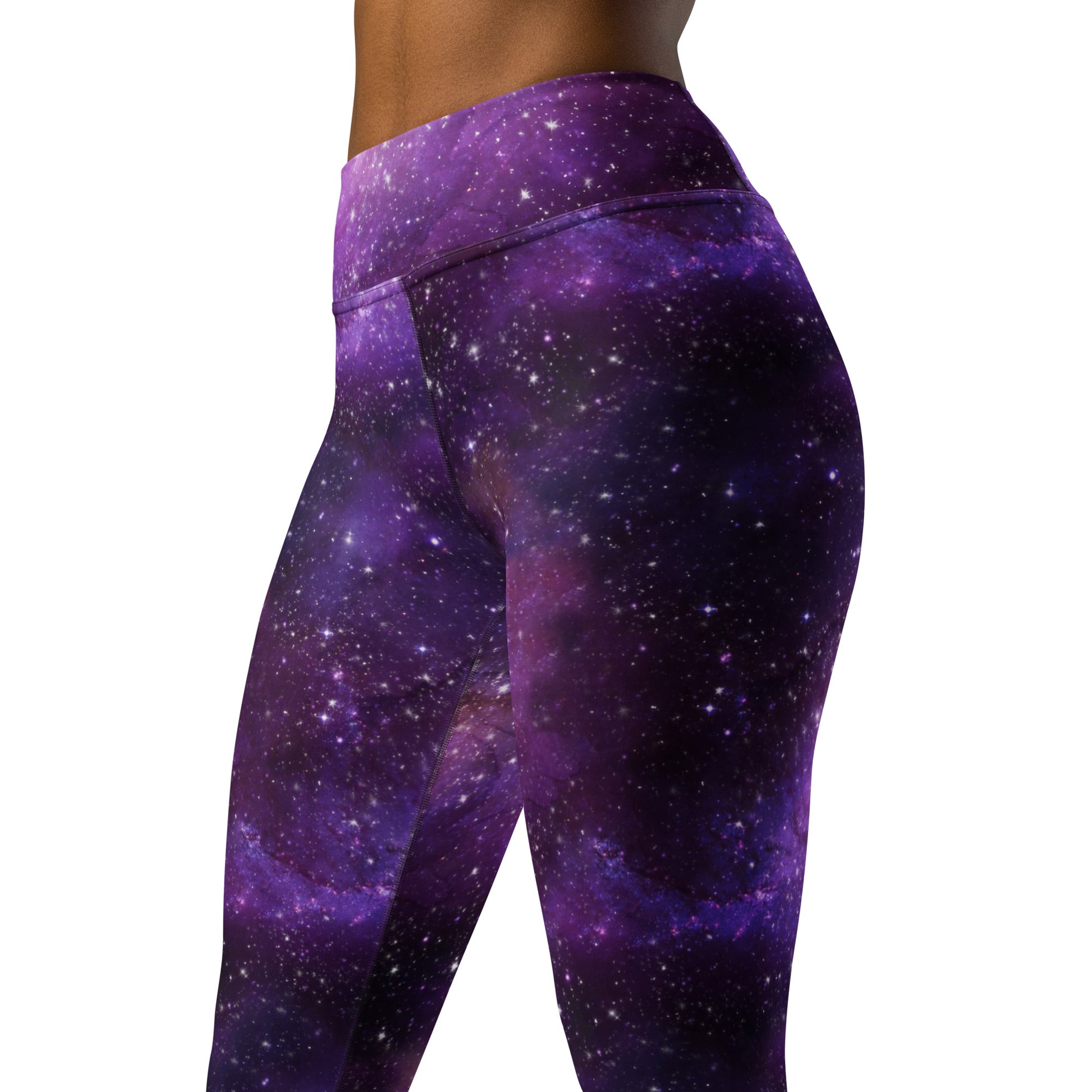 Purple Galaxy Shades Yoga Leggings