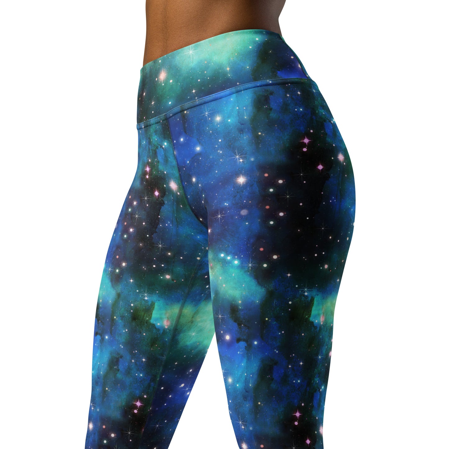 Blue Galaxy Yoga Leggings