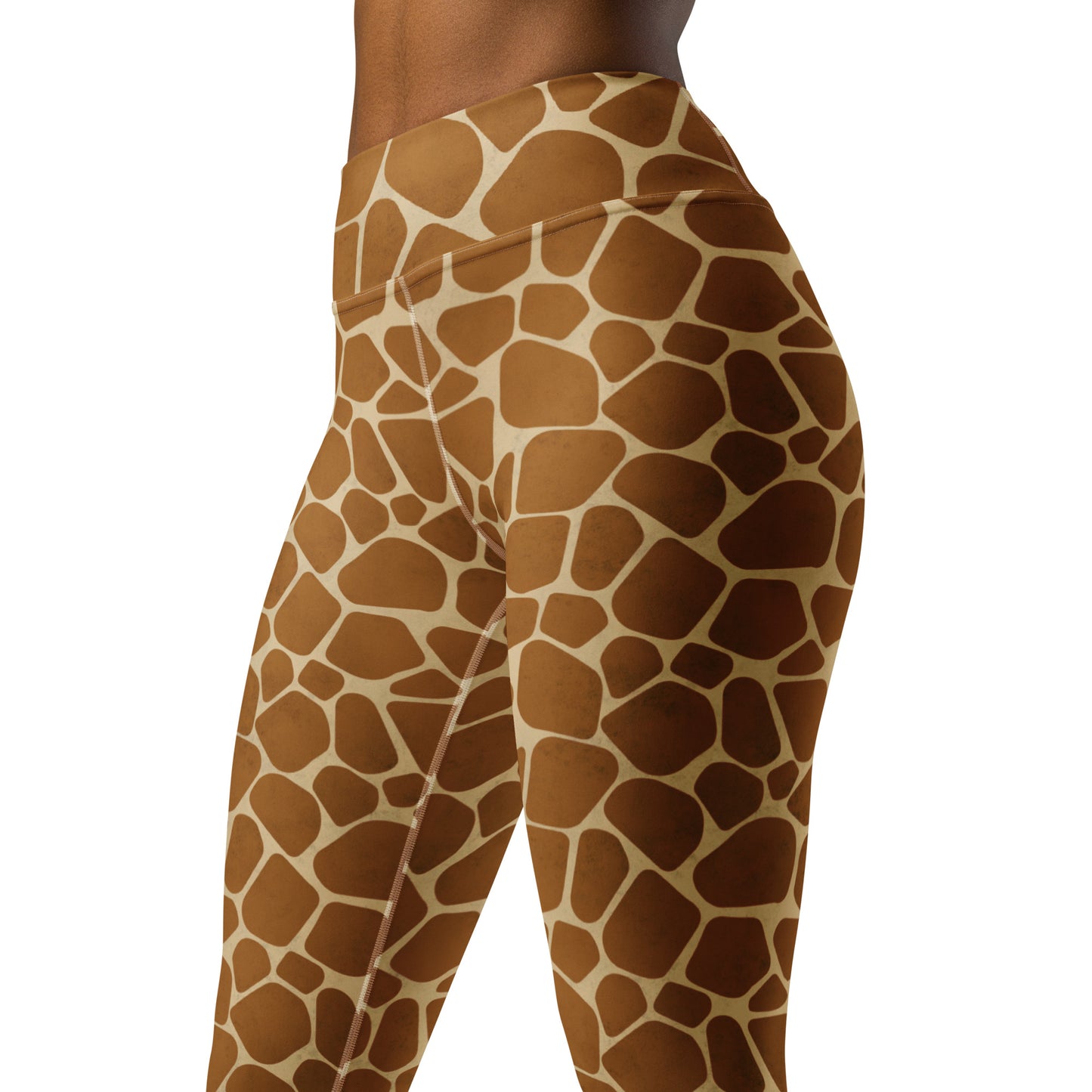 Giraffe Skin Print Yoga Leggings