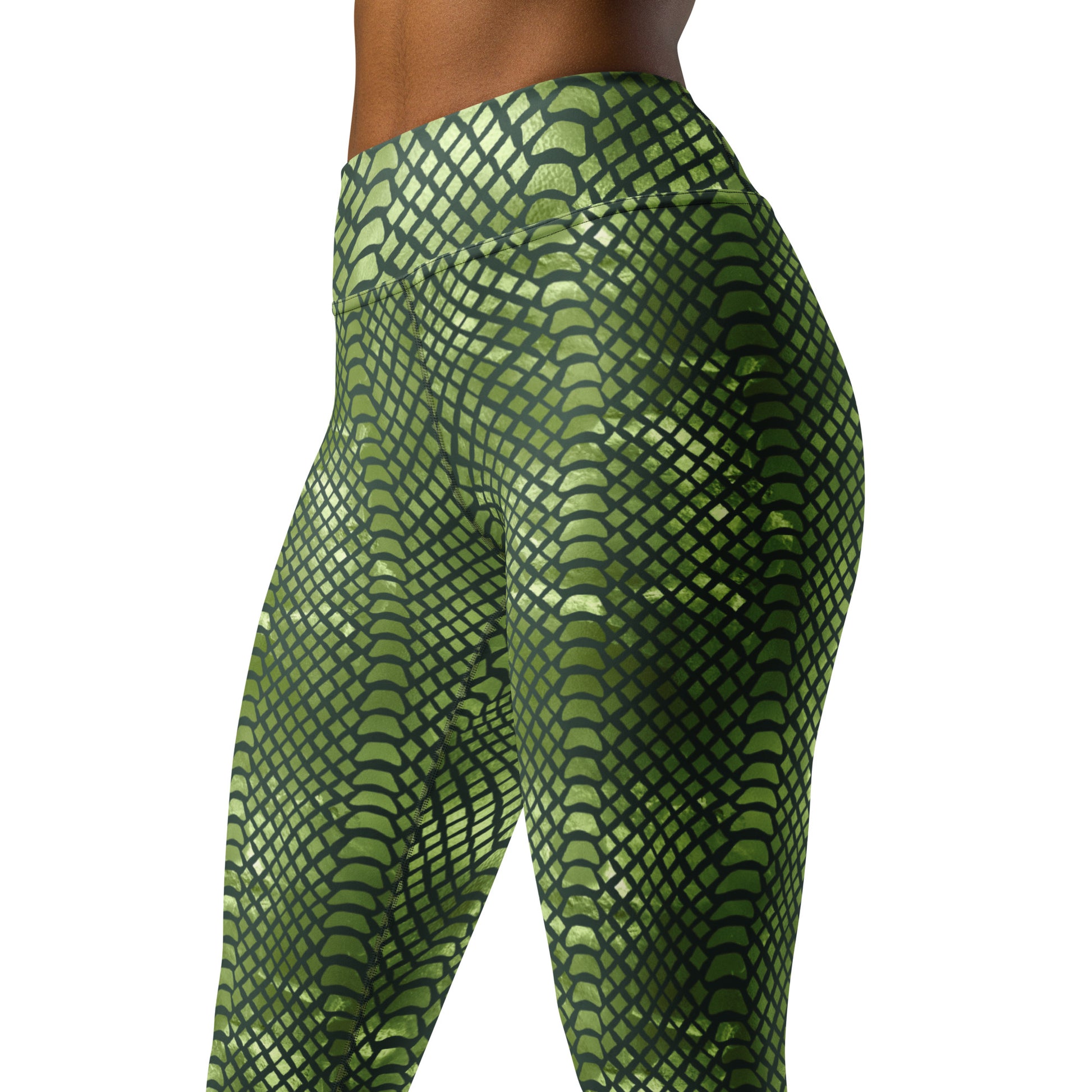 Snake Skin Print Yoga Leggings