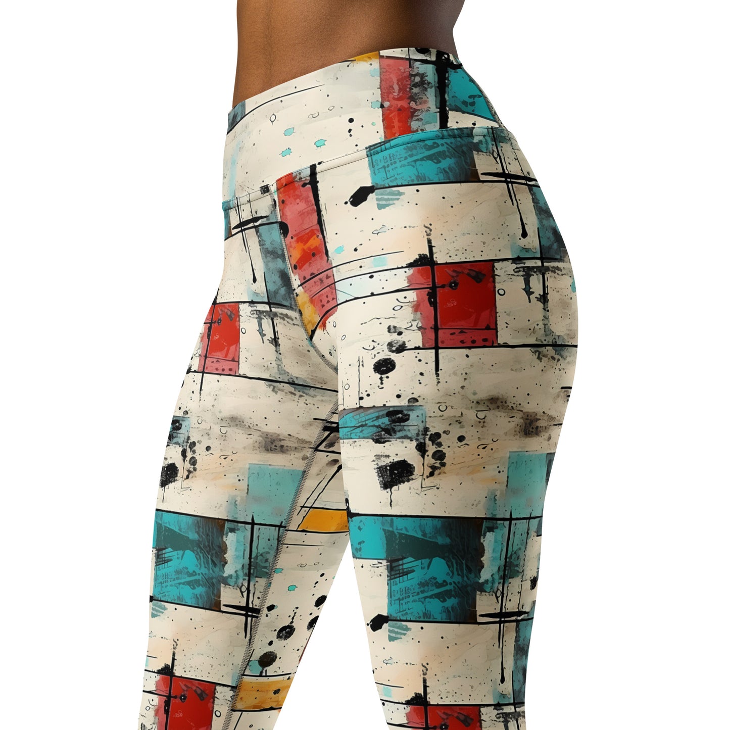 Scattered Graffiti Yoga Leggings