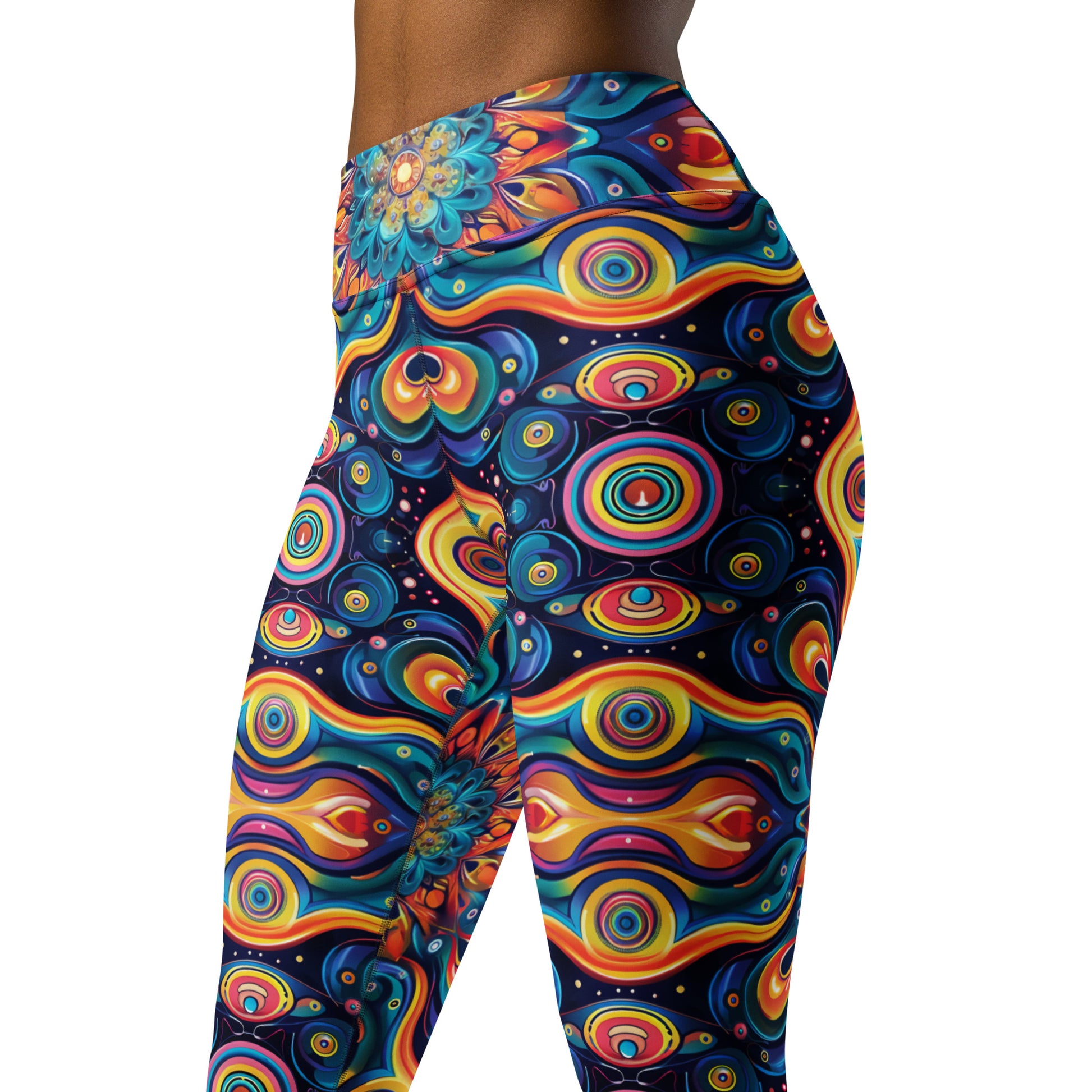 Psychedelic Illusion Pattern Yoga Leggings