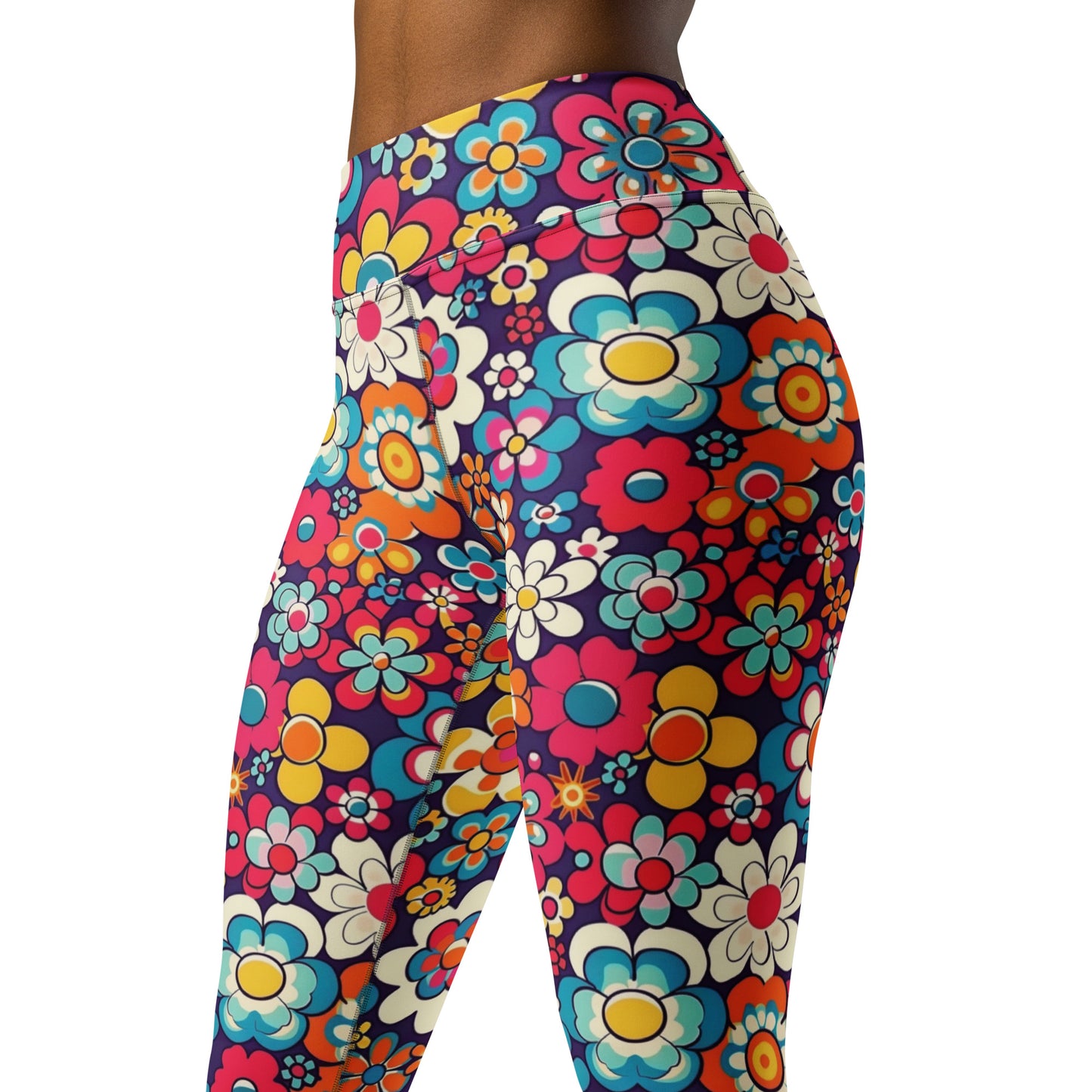 Floral Spring Vibes Yoga Leggings