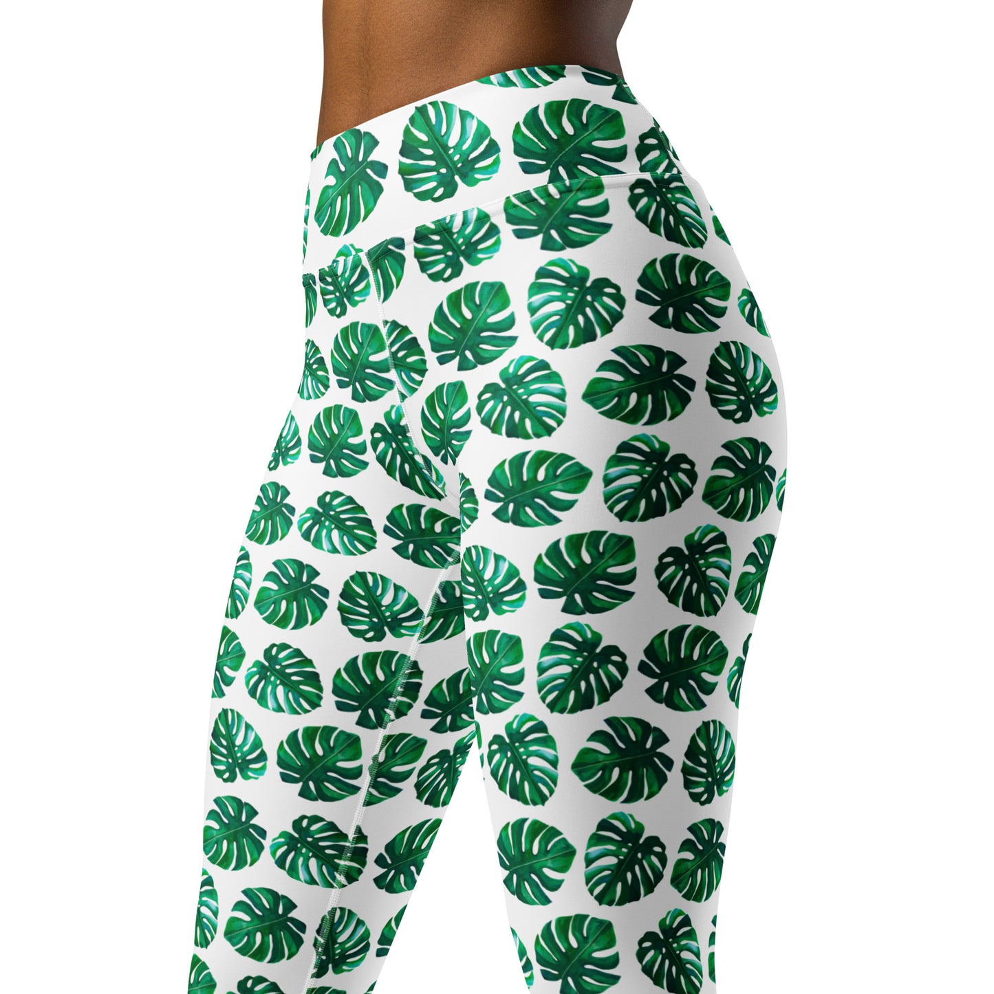 Tropical Foliage Printed Yoga Leggings