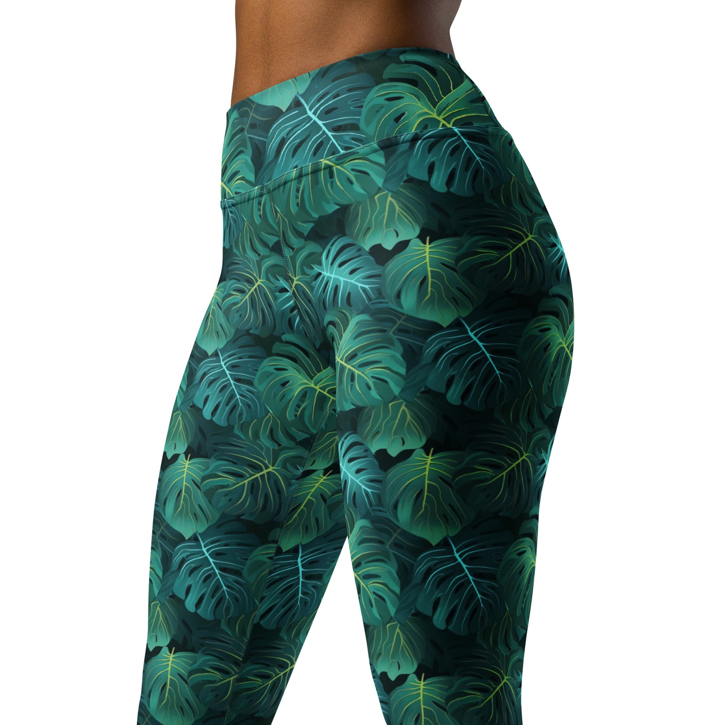 Tropical Foliage Yoga Leggings