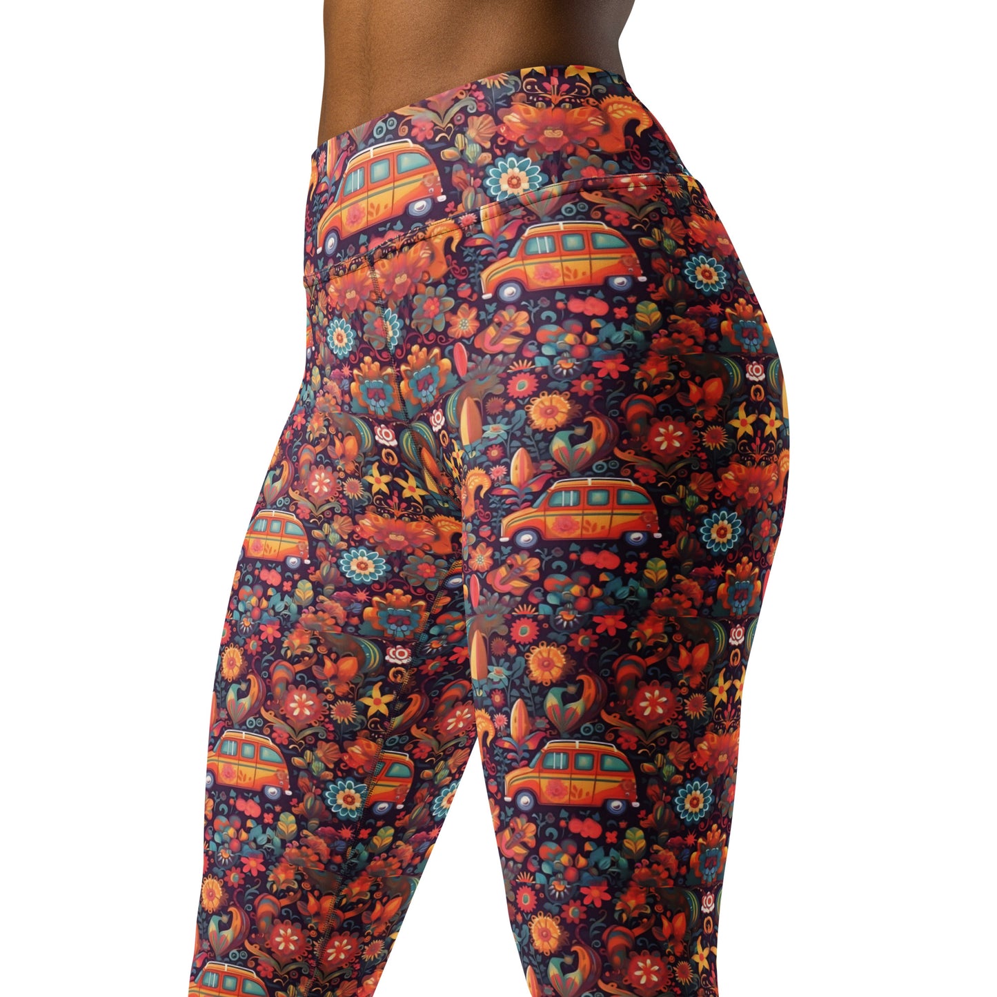 Hippie on the Go Printed Yoga Leggings