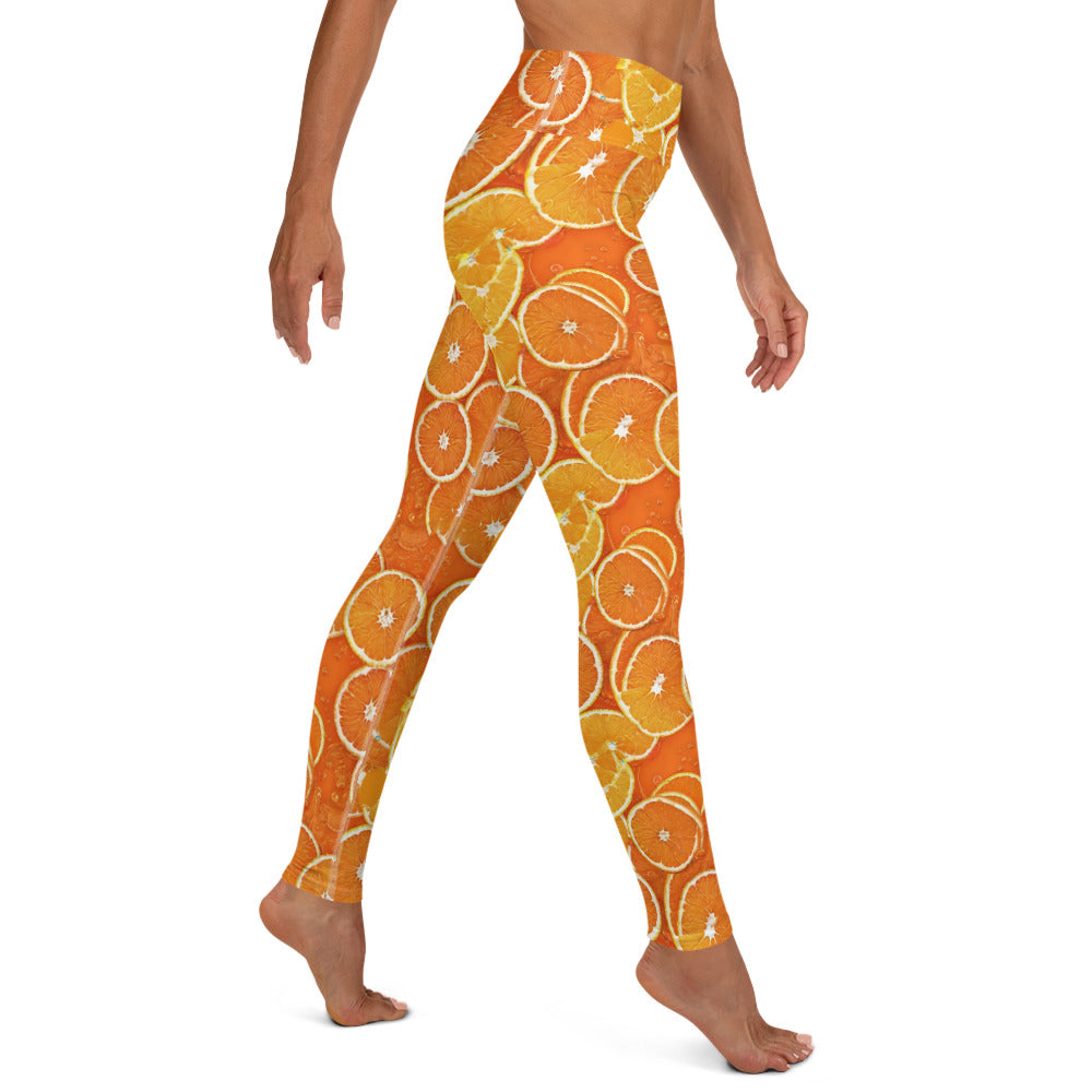 Orange Boost Yoga Leggings