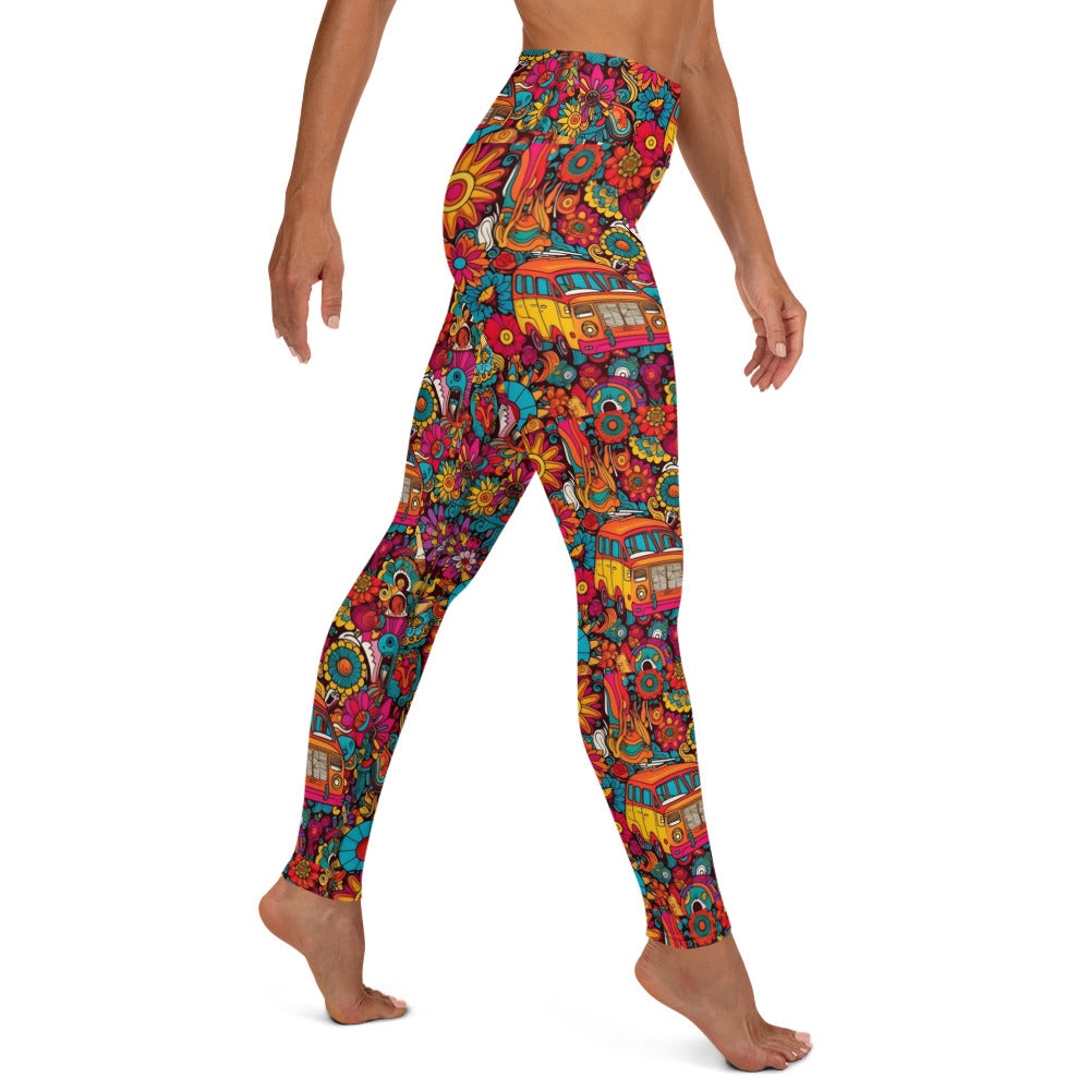 Hippie Ride Vibes Yoga Leggings