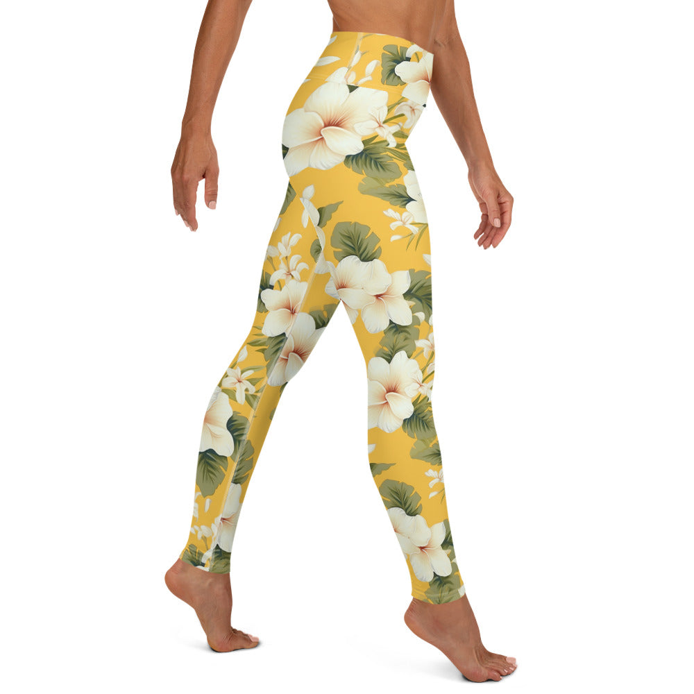 Summer Vibes Floral Yoga Leggings