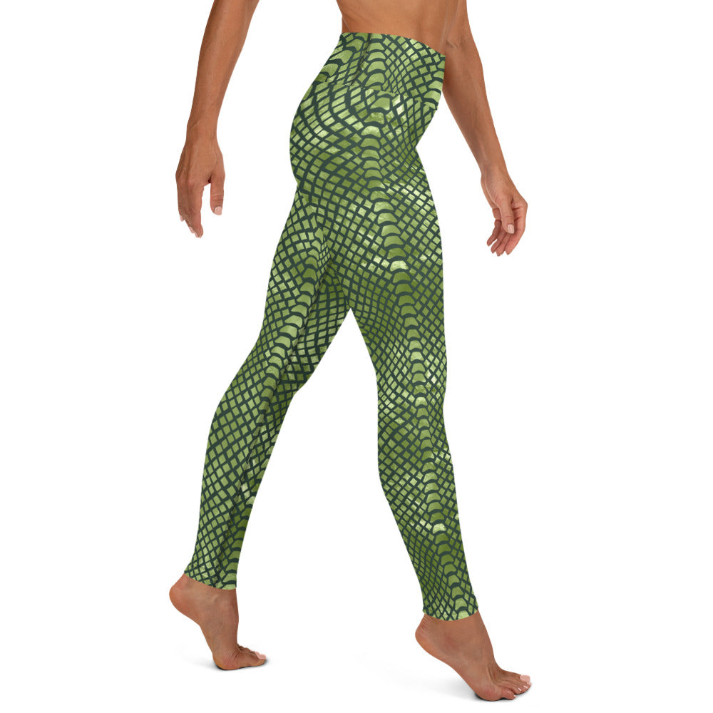 Snake Skin Print Yoga Leggings