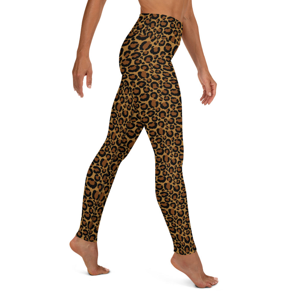 Leopard Skin Print Yoga Leggings