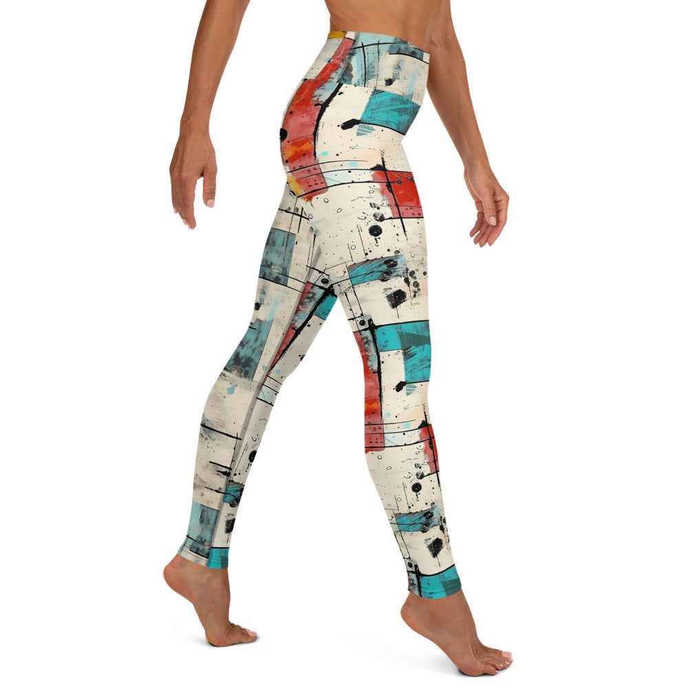 Scattered Graffiti Yoga Leggings