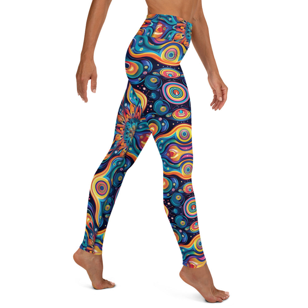 Psychedelic Illusion Pattern Yoga Leggings