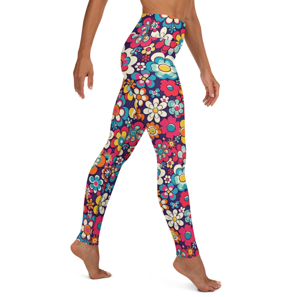 Floral Spring Vibes Yoga Leggings