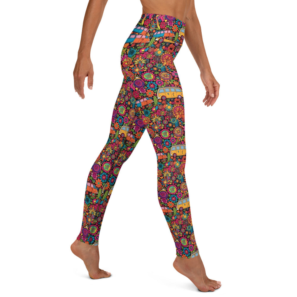 Hippie Voyage Printed Yoga Leggings